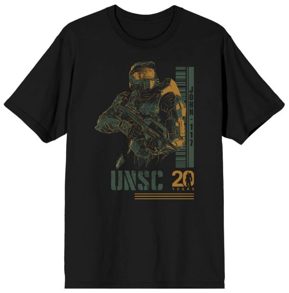 T-Shirt Halo - Master Chief Barcode (Noir)