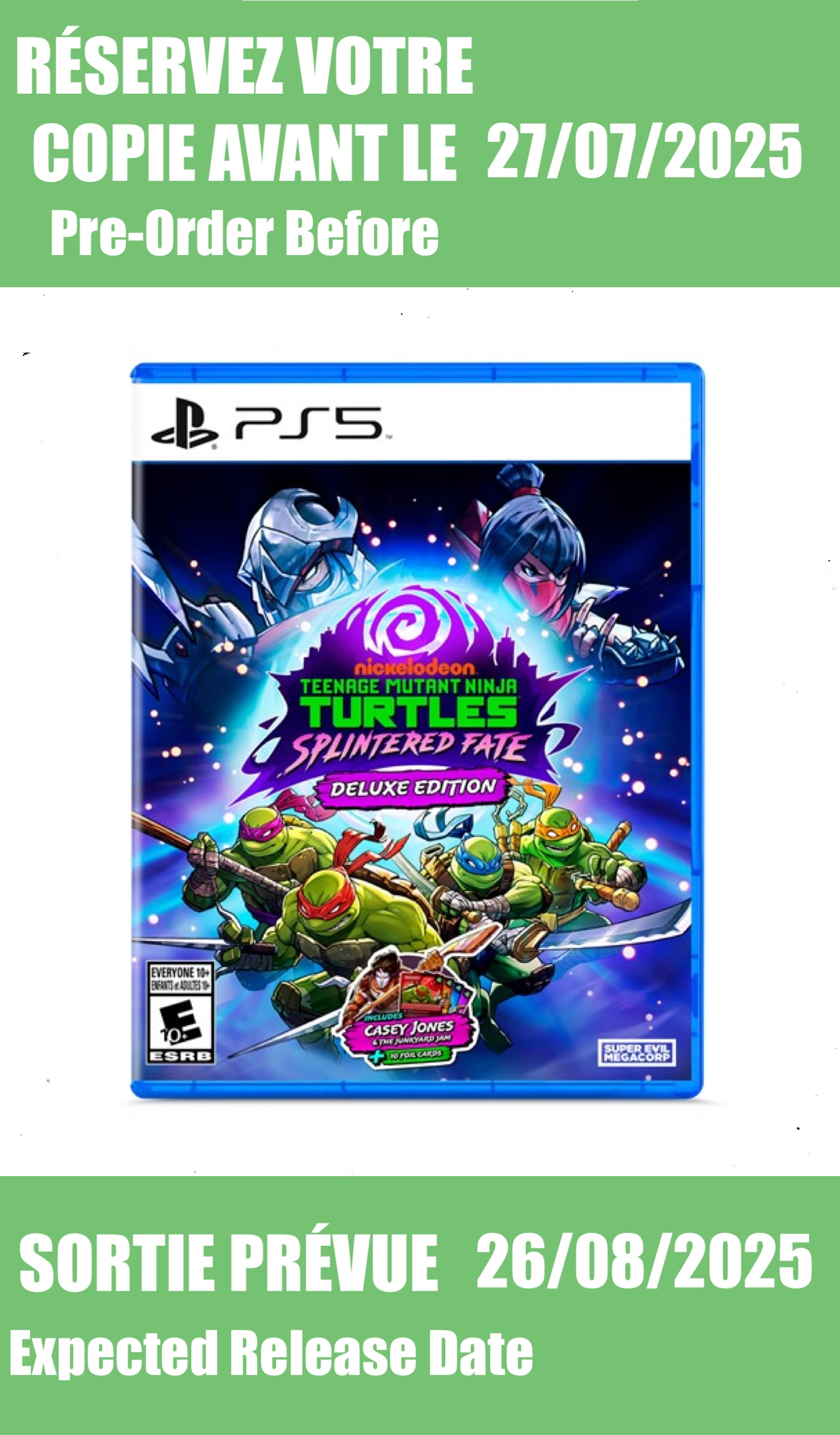 *Précommande* Teenage Mutant Ninja Turtles: Splintered Fate Deluxe Edition / PS5
