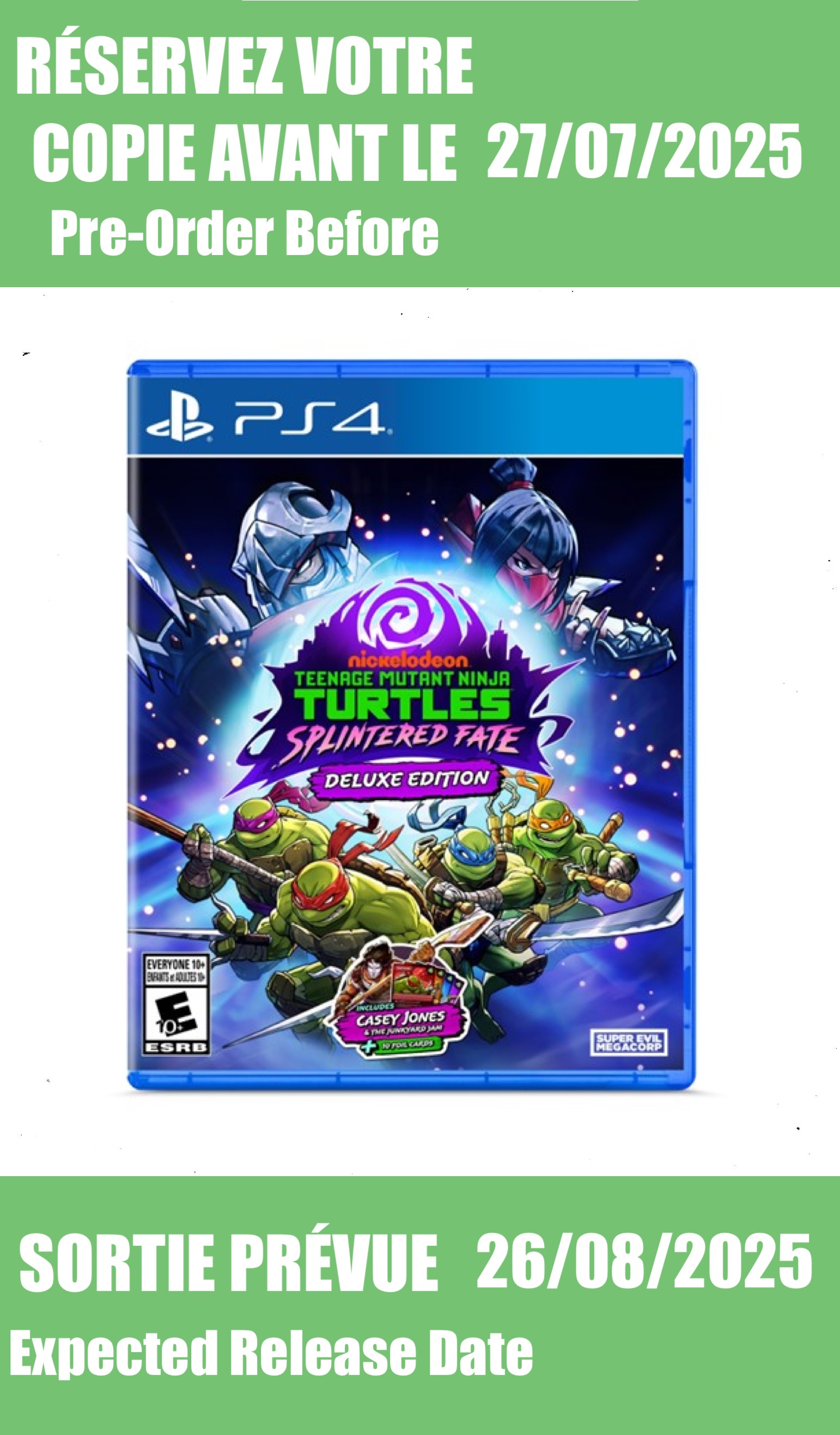 *Précommande* Teenage Mutant Ninja Turtles: Splintered Fate Deluxe Edition / PS4
