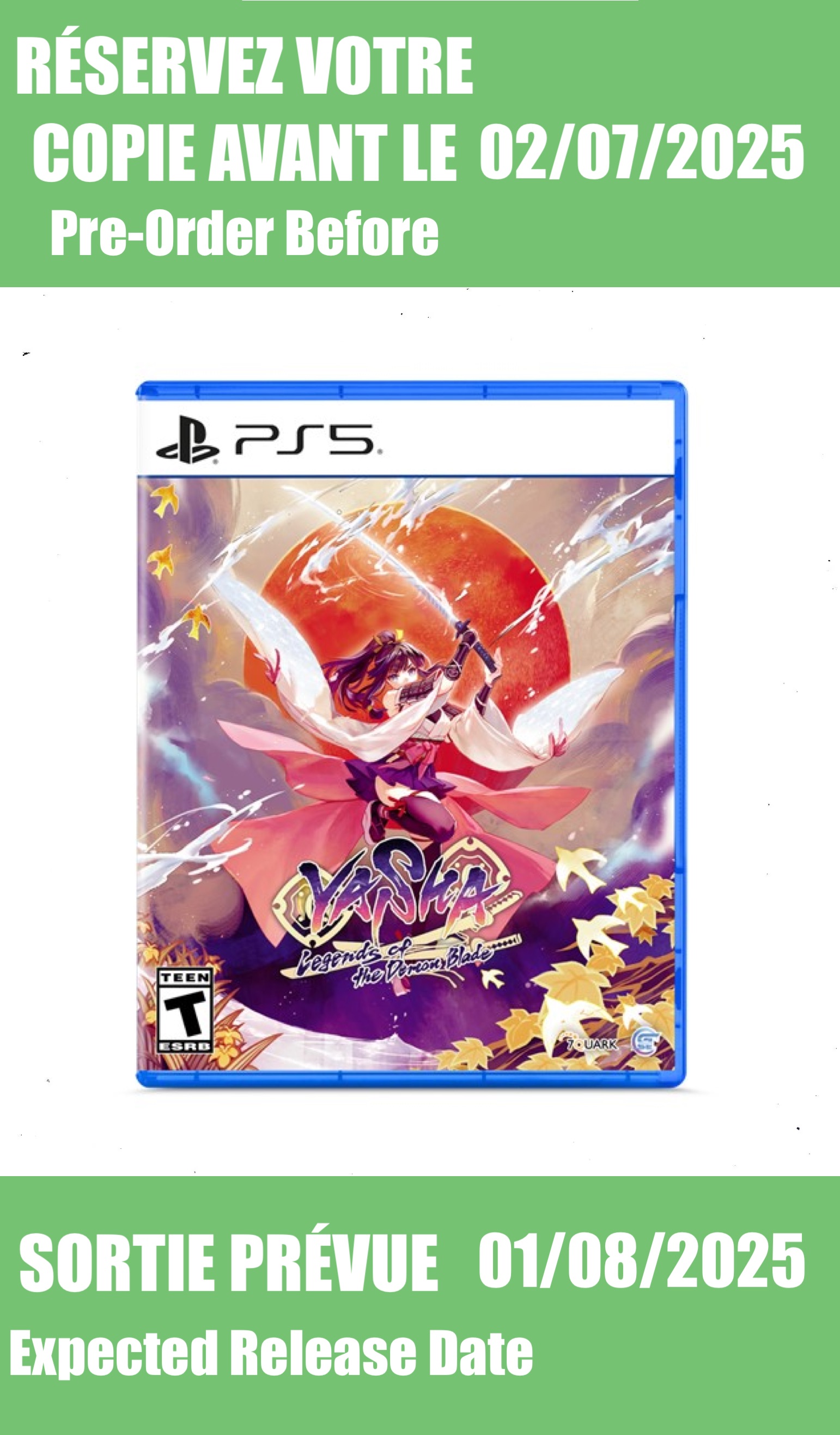 *Précommande* Yasha: Legends of the Demon Blade / PS5
