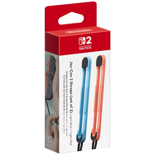 Dragonnes Joy-Con 2 Pour Nintendo Switch 2 Officiel Nintendo (Paire de 2) - Bleue et Rouge
