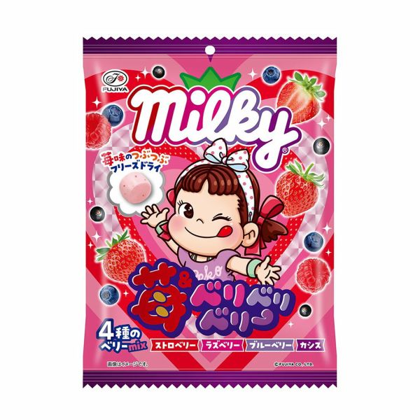 Bonbon Fujiya Milky Au Fraise Et Au Baies - 65g