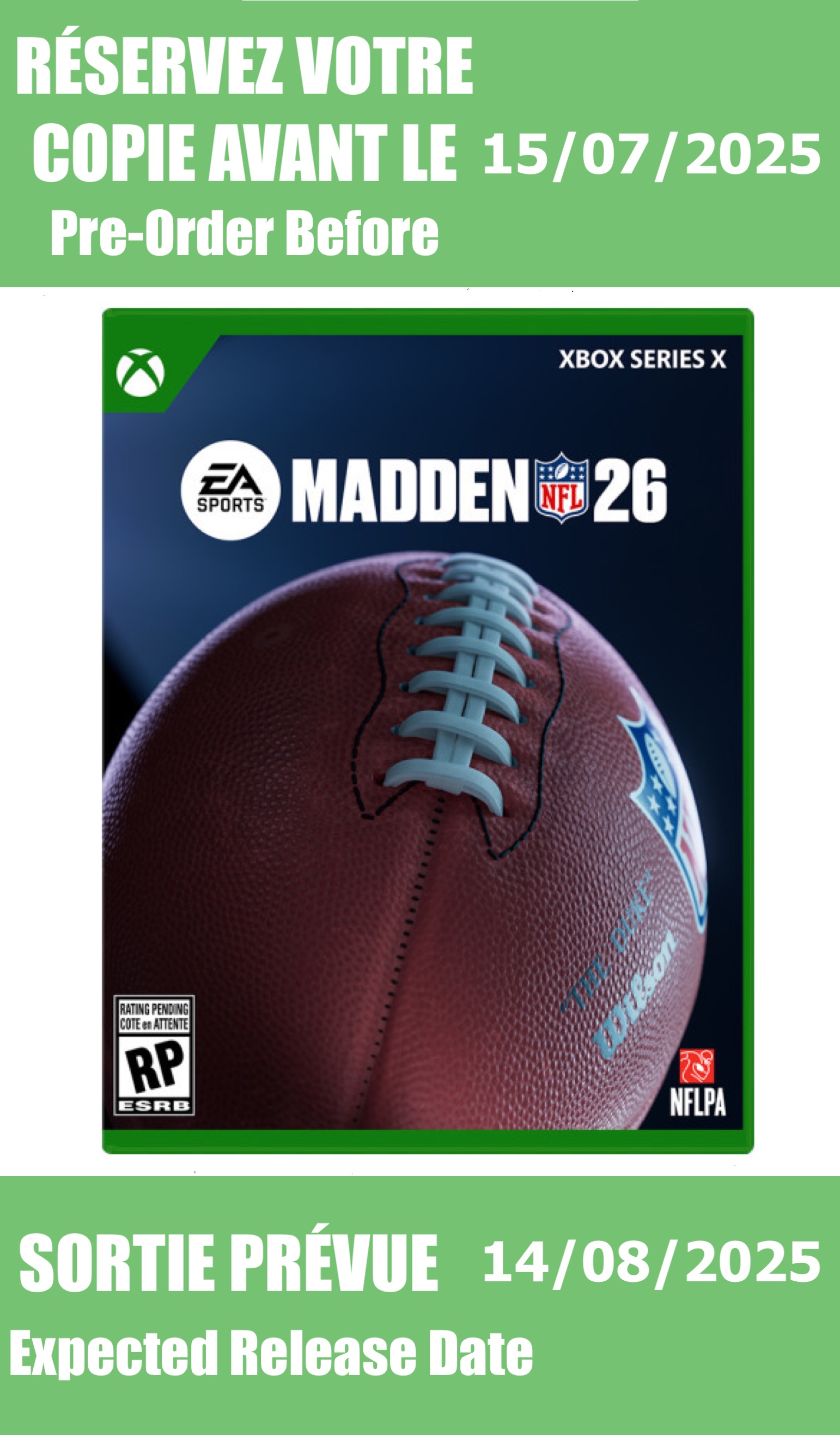 *Précommande* Madden 26/Xbox Series X