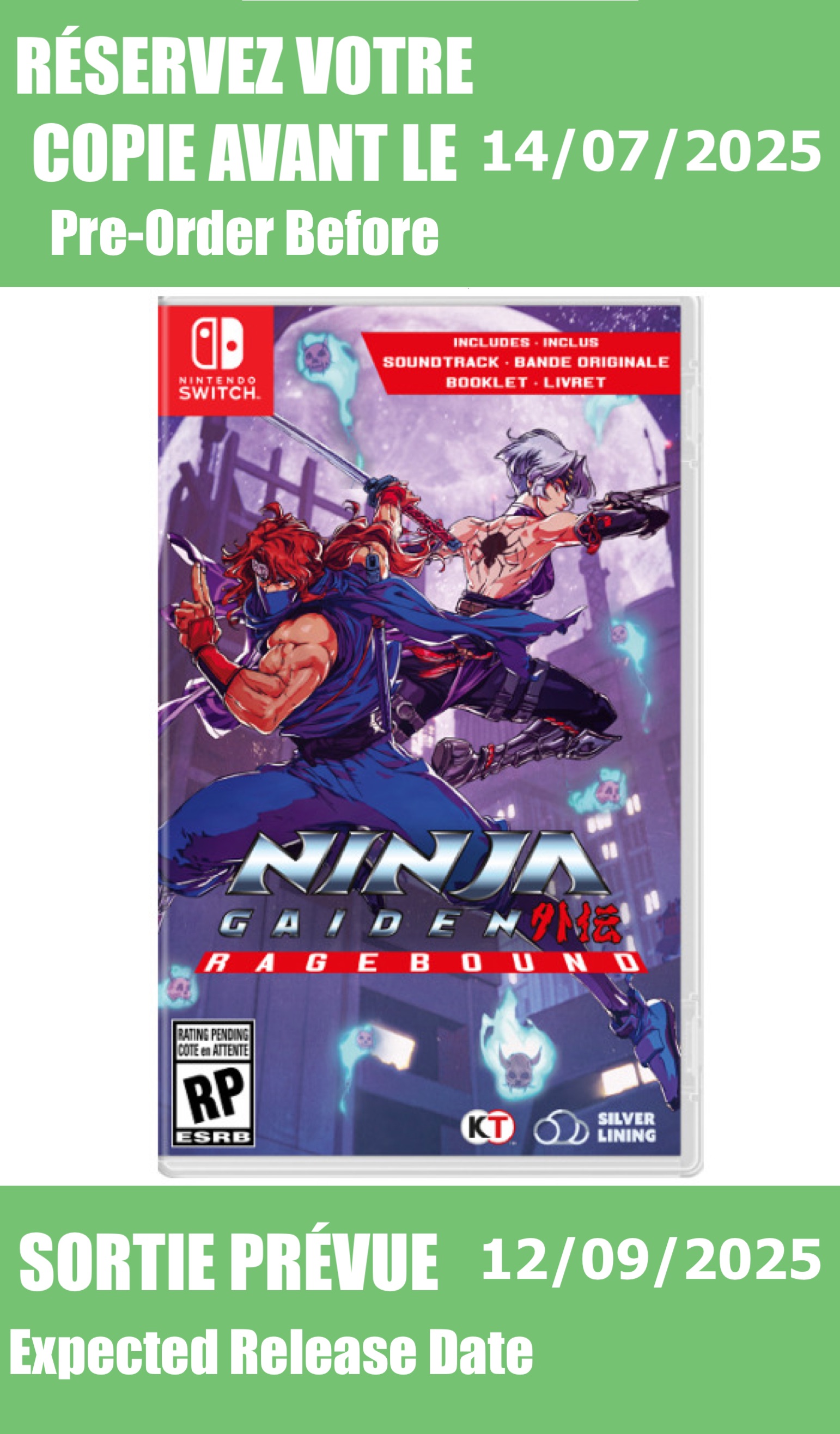 *Précommande* Ninja Gaiden Ragebound/Switch