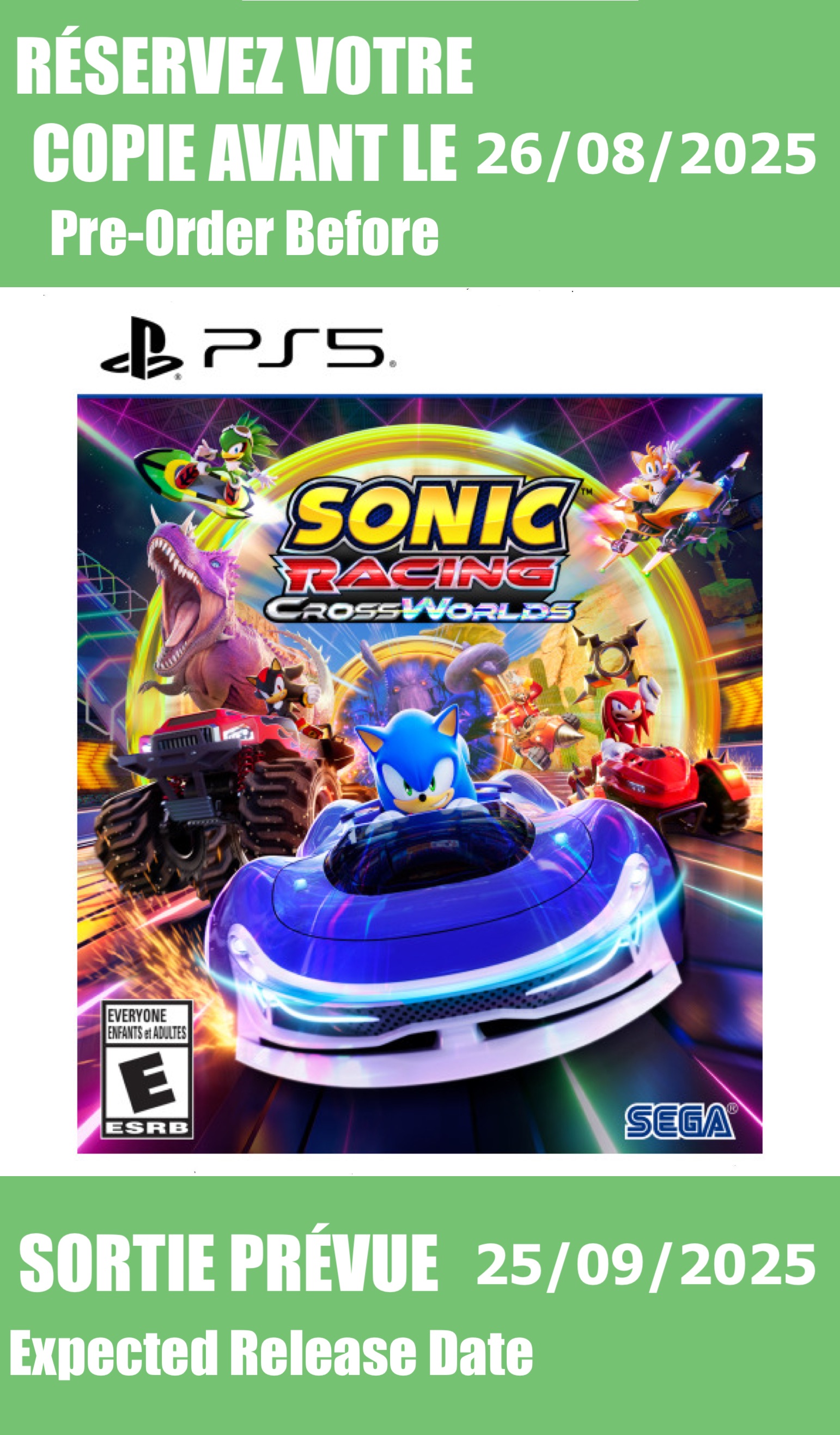 *Précommande* Sonic Racing CrossWorlds/PS5