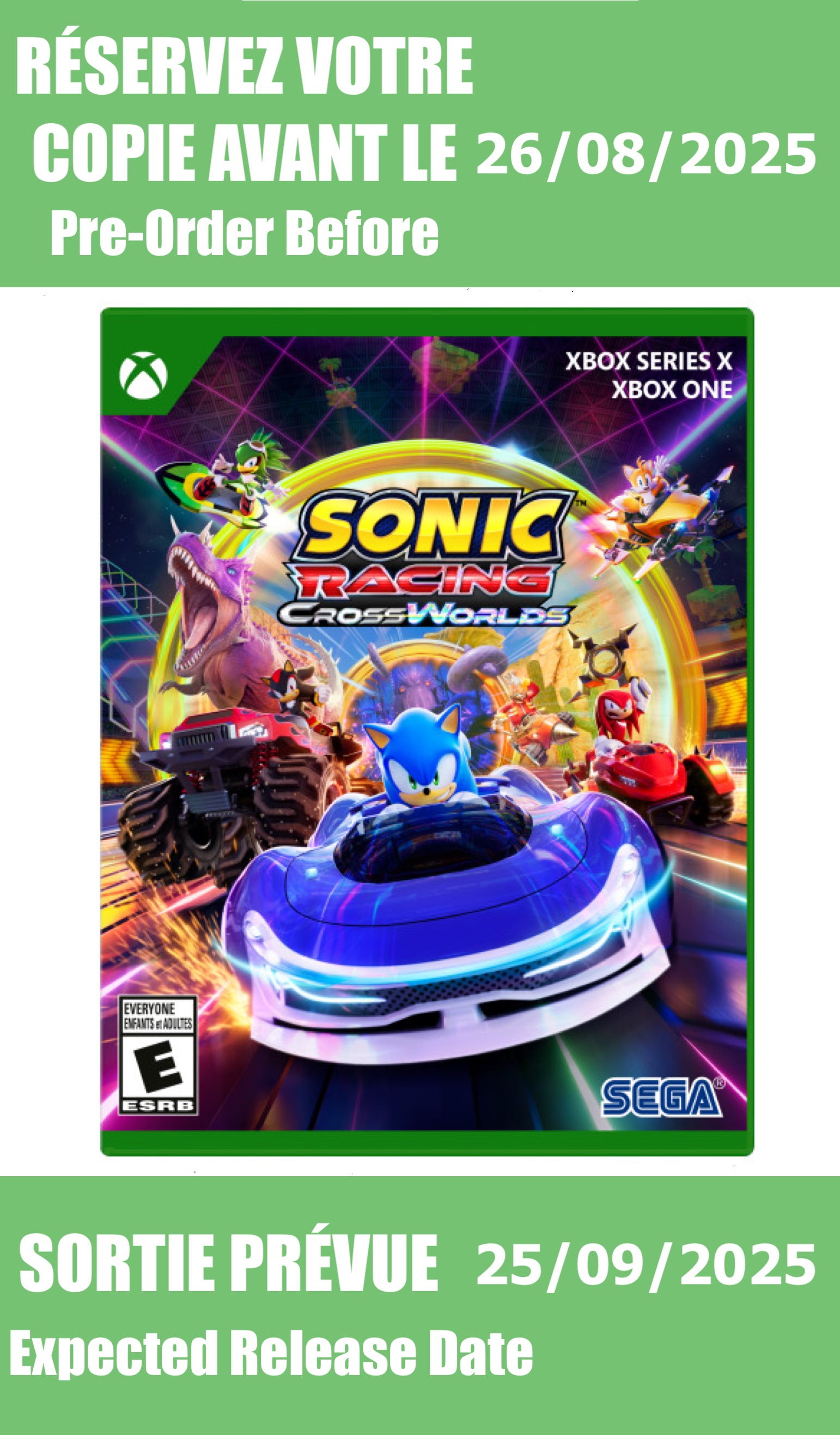 *Précommande* Sonic Racing CrossWorlds/Xbox One