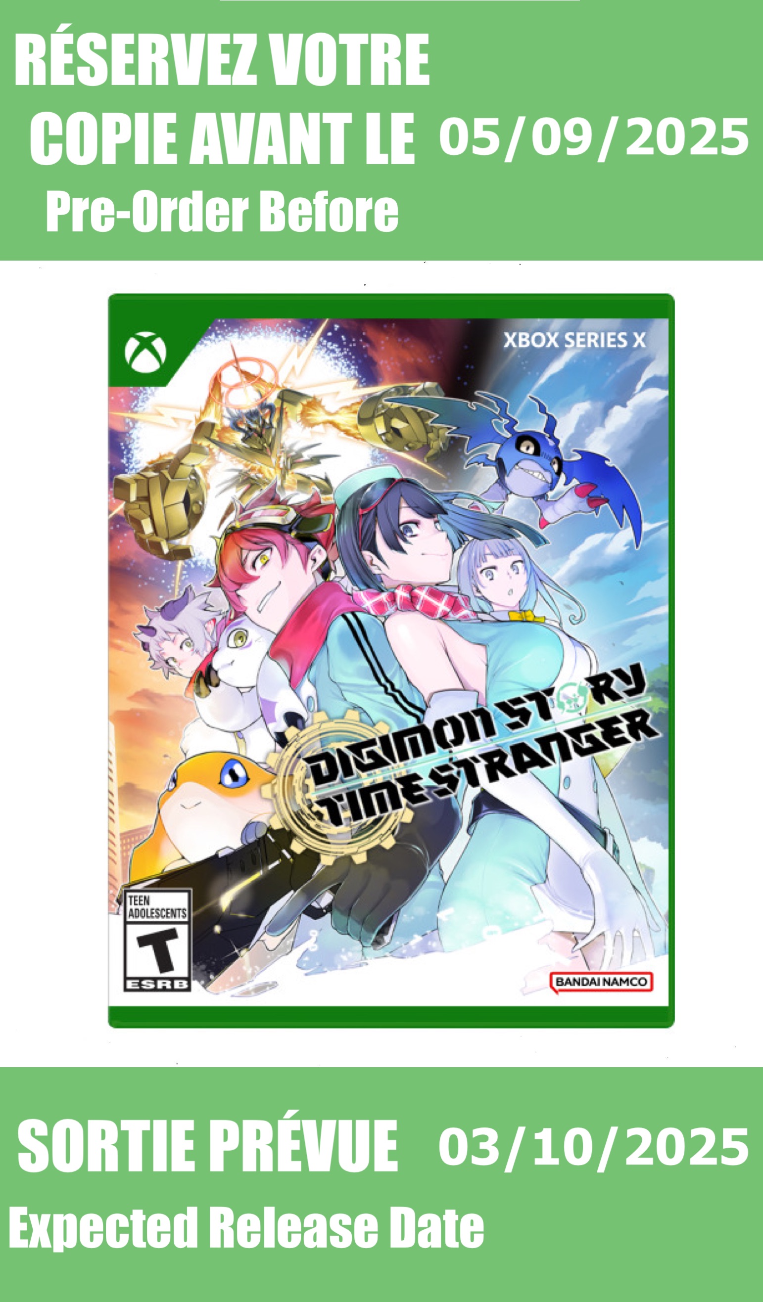 *Précommande* Digimon Story: Time Stranger/Xbox Series X
