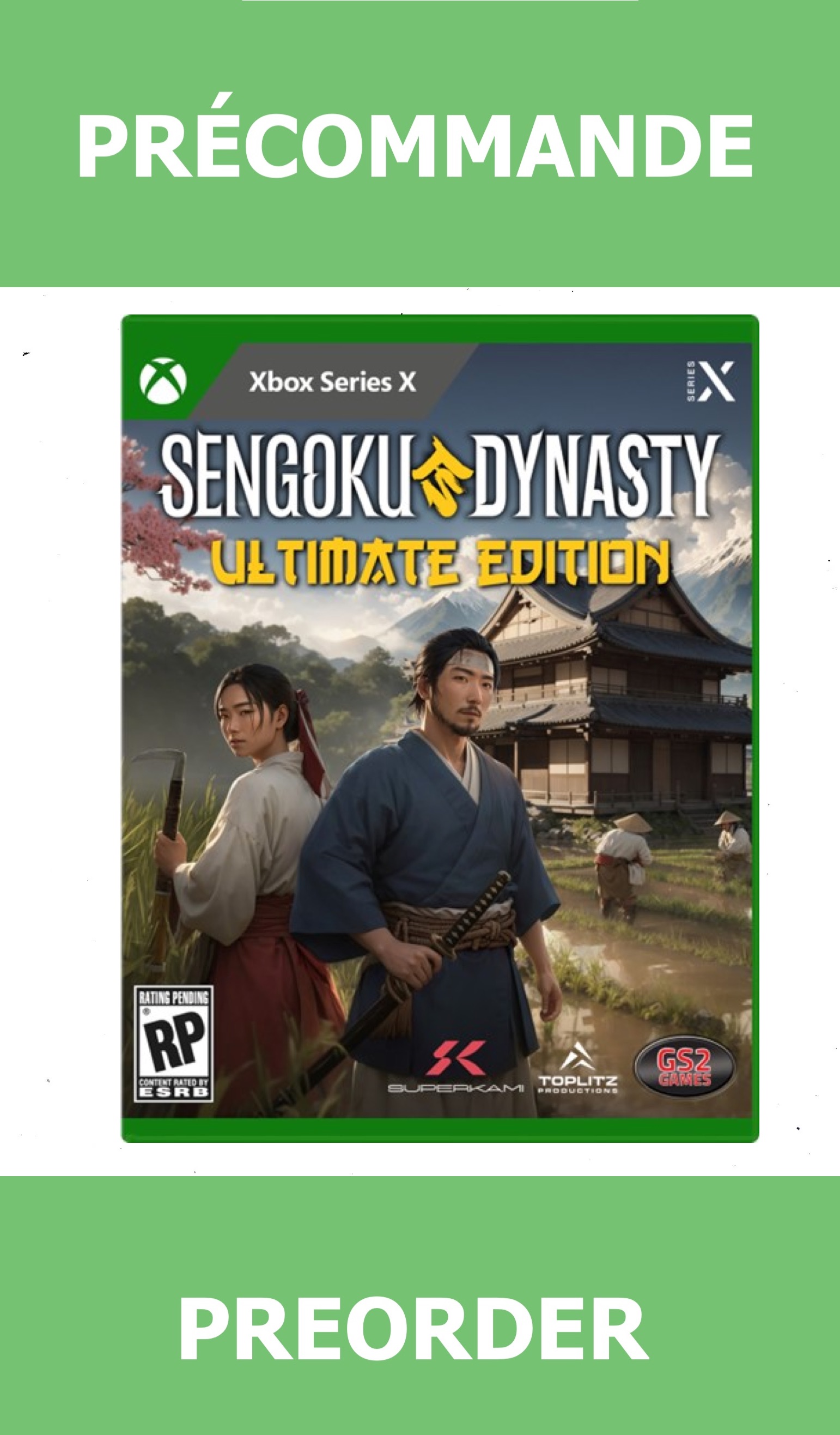 *Précommande* Sengoku Dynasty Ultimate Edition/Xbox Series X 30/09/2025 69.99$
