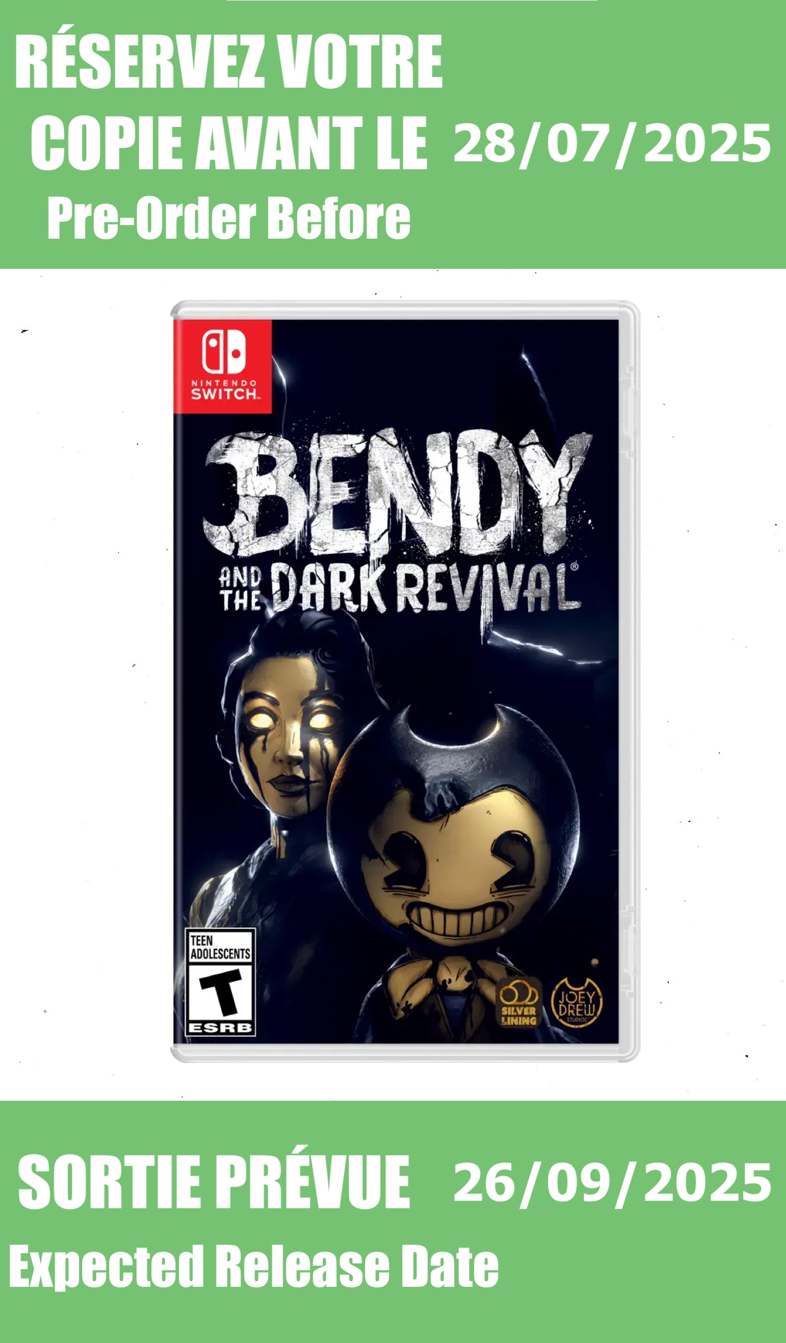 *Précommande* Bendy And The Dark Revival/Switch