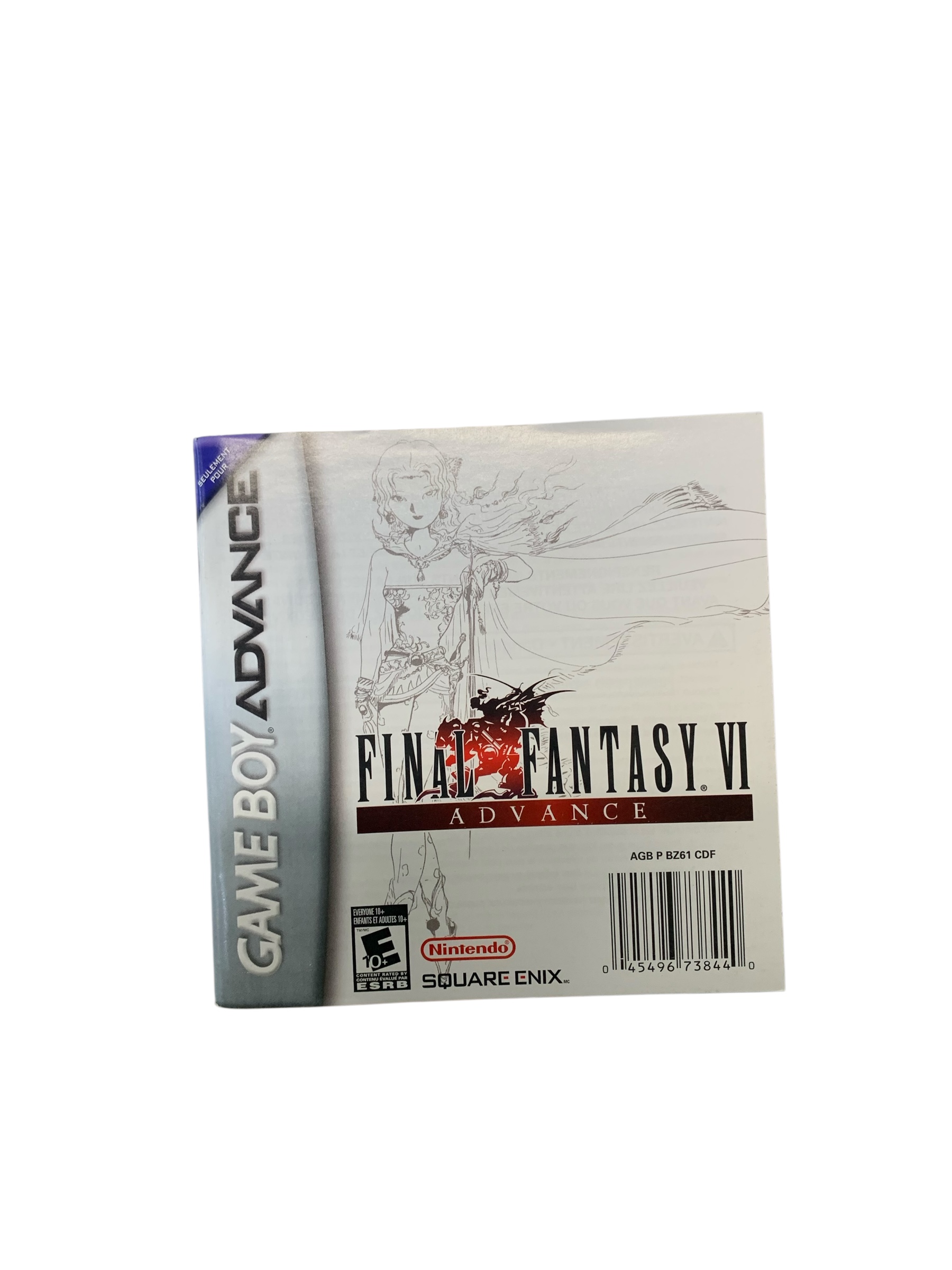Livret AGB P BZ61 CDF Final Fantasy VI Advance GBA