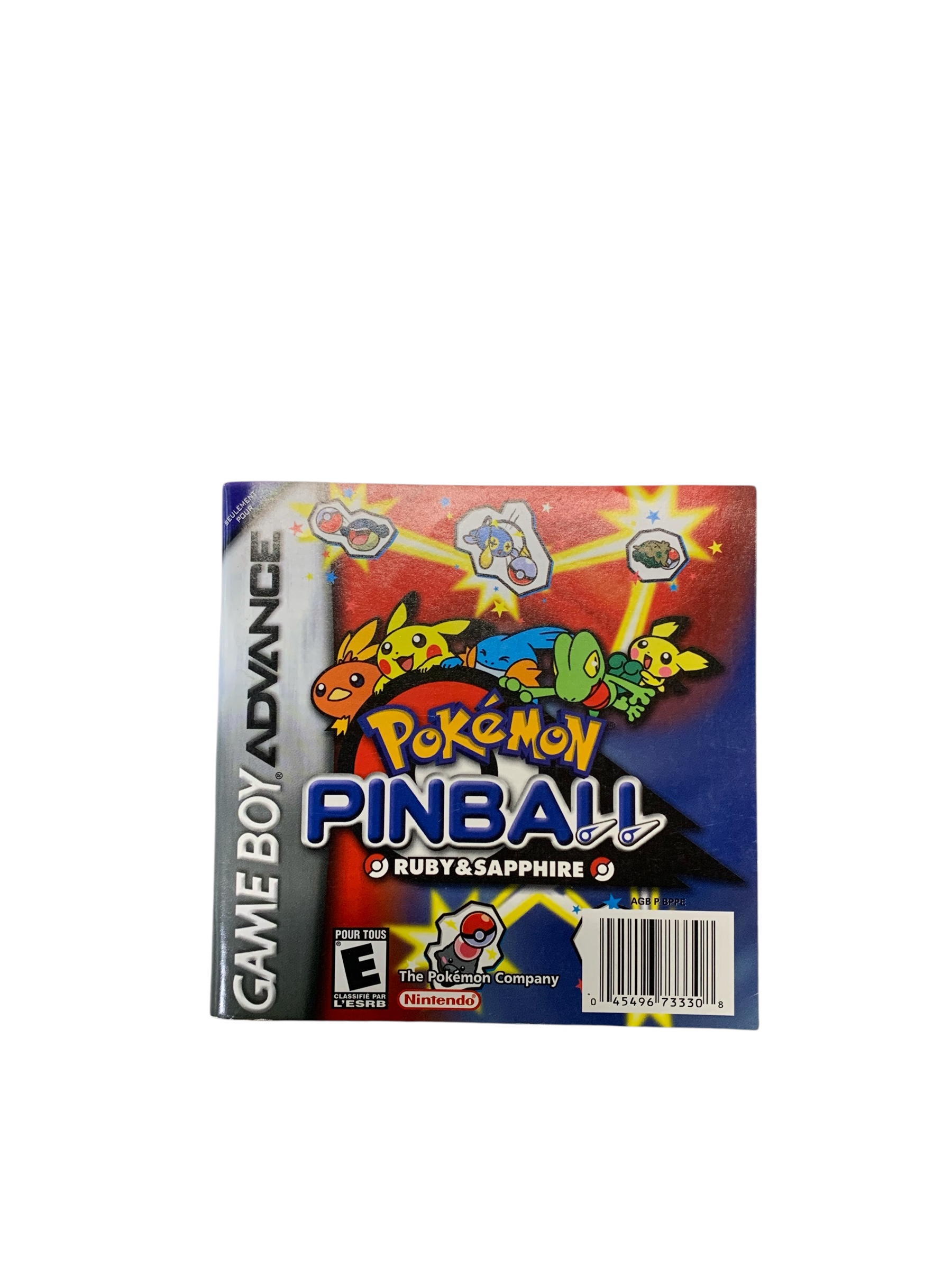Livret AGB P BPPE Pokemon Pinball Ruby&Sapphire GBA