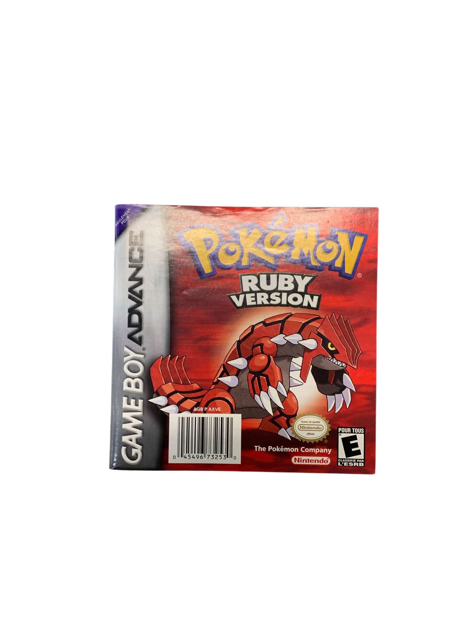 Livret AGB P AXVE Pokemon Ruby GBA
