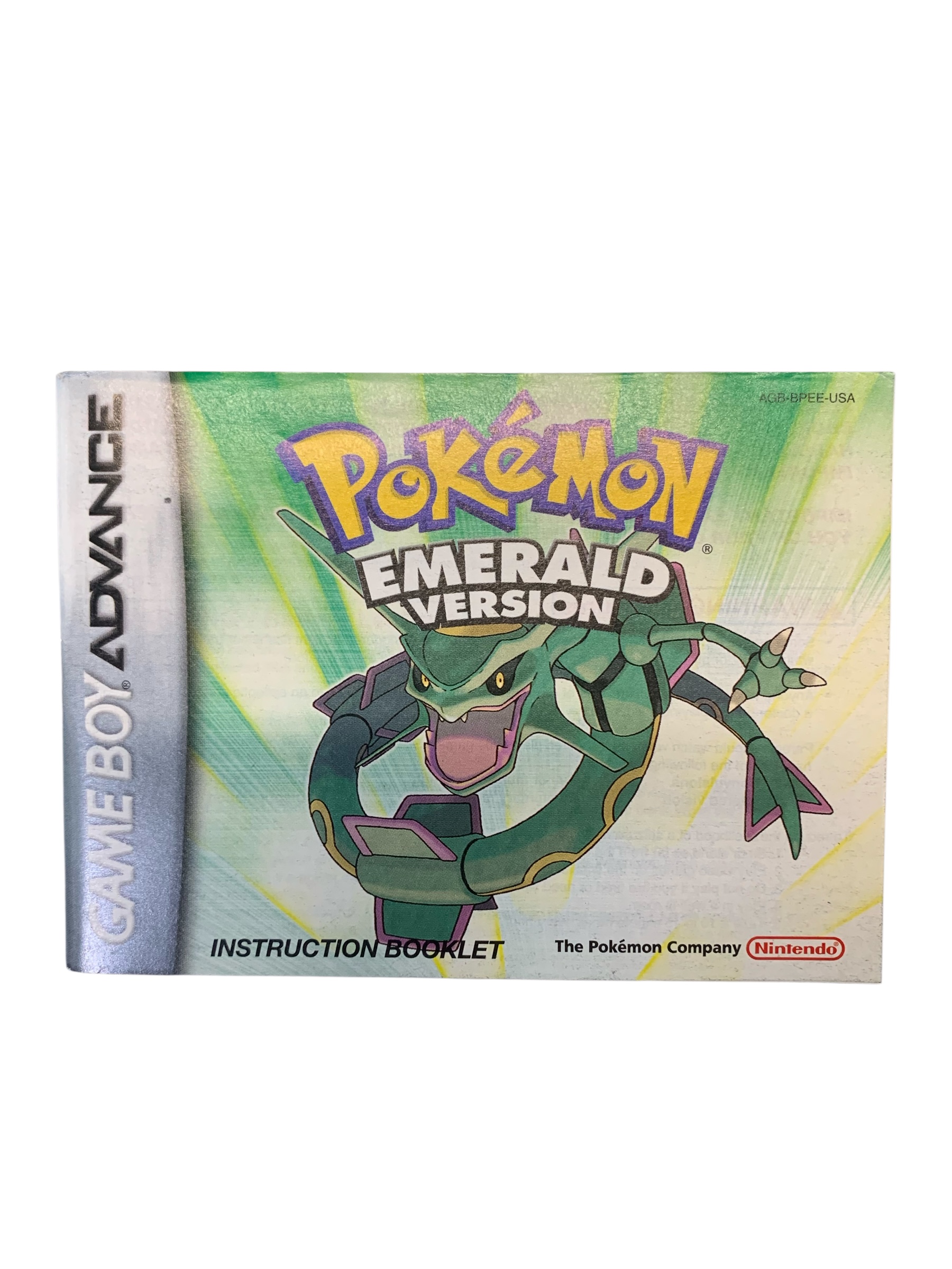 Livret AGB-BPEE-USA Pokemon Emerald GBA