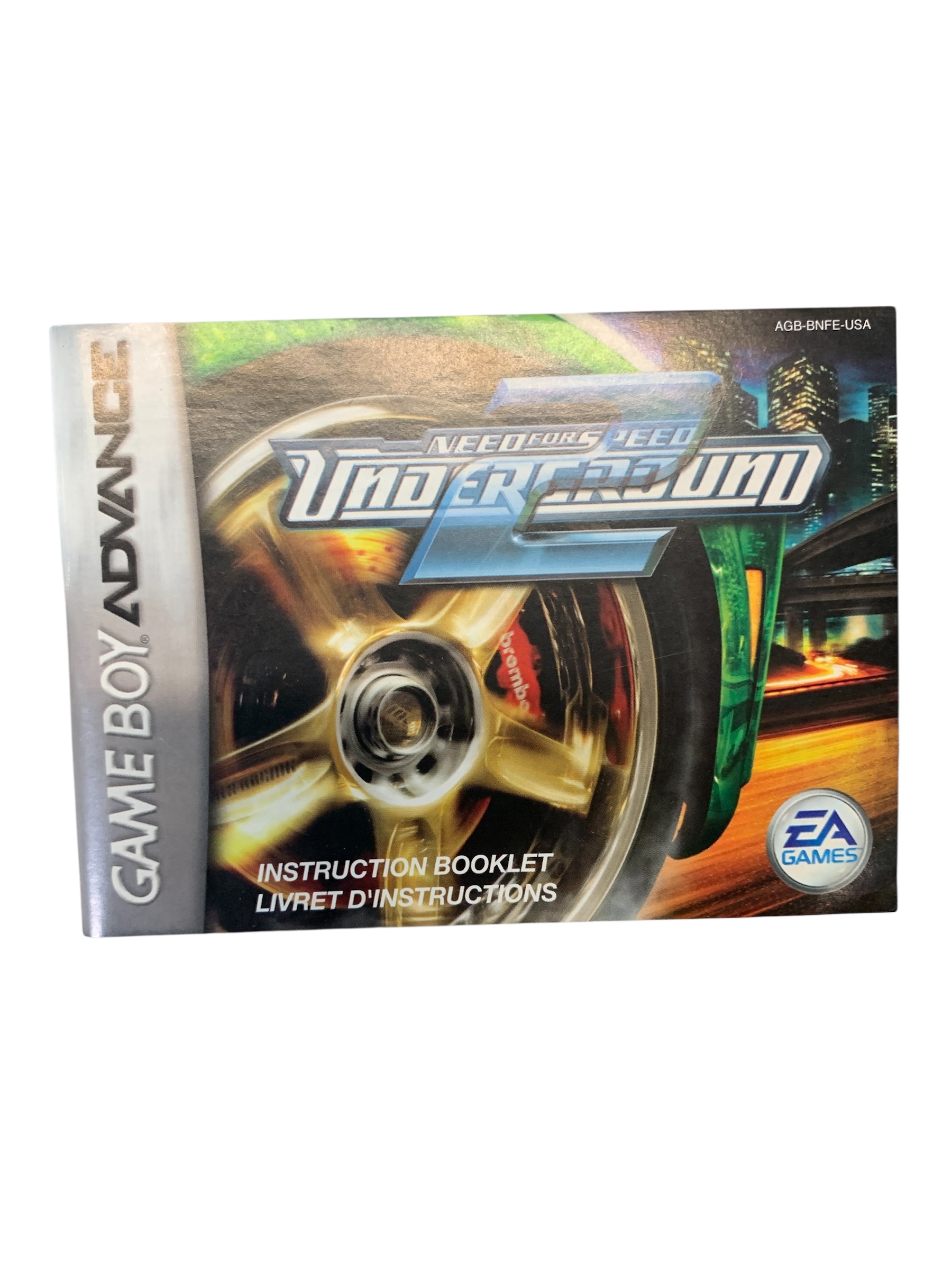 Livret AGB-BNFE-USA Need For Speed Underground 2 GBA