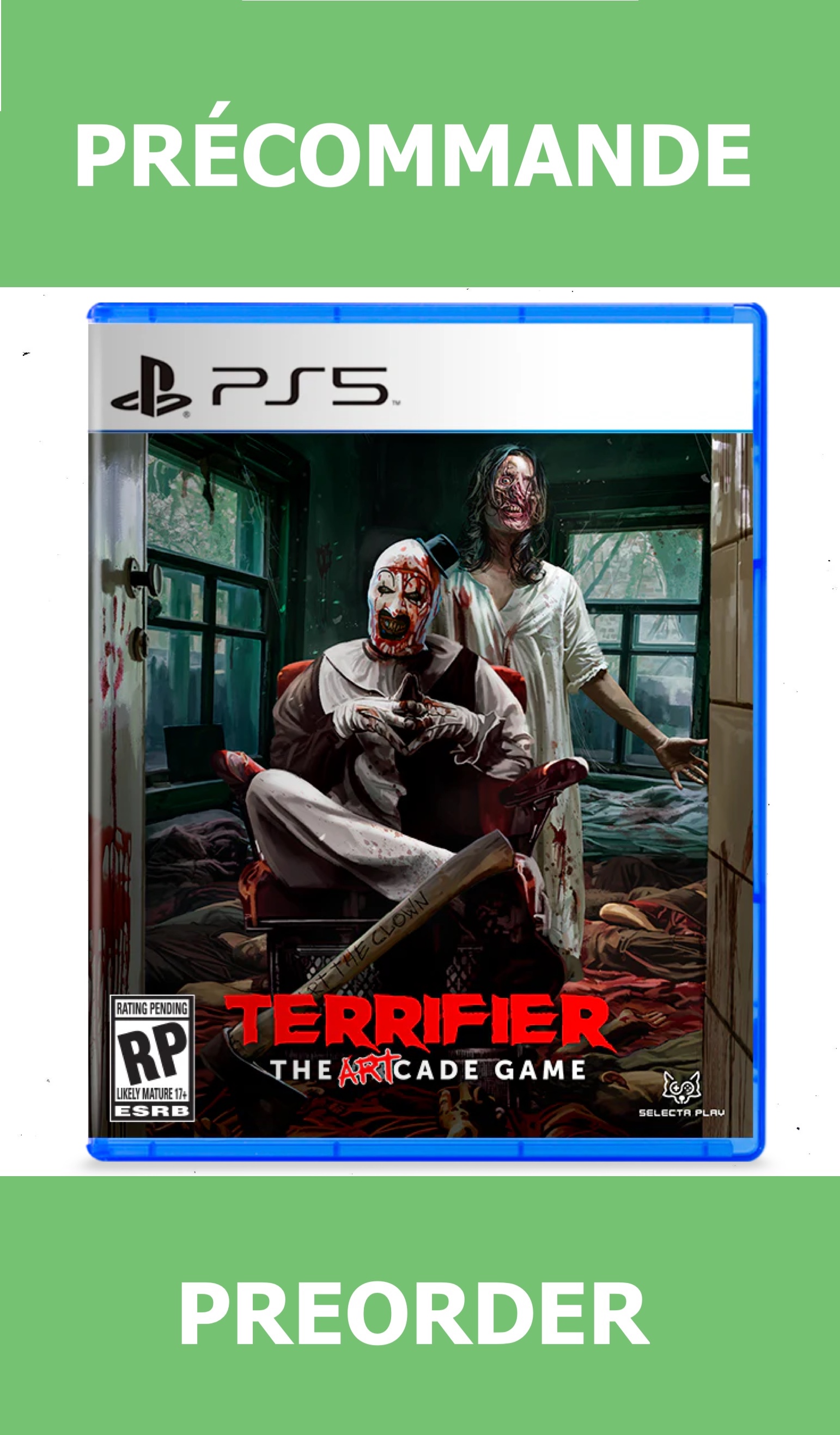 *Précommande* Terrifier: The ARTcade Game/PS5 17/10/2025 59.99$