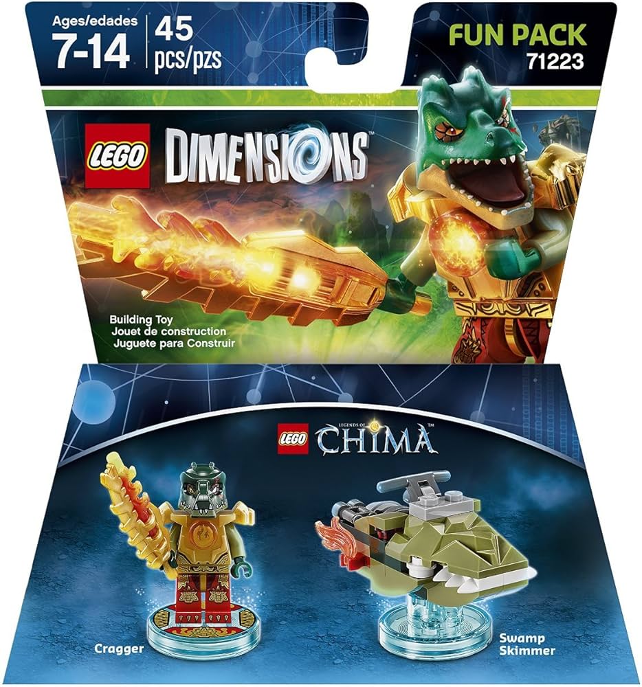 Pack Lego Dimension Legend Of Chima Cragger, Swamp skimmet (#71223)