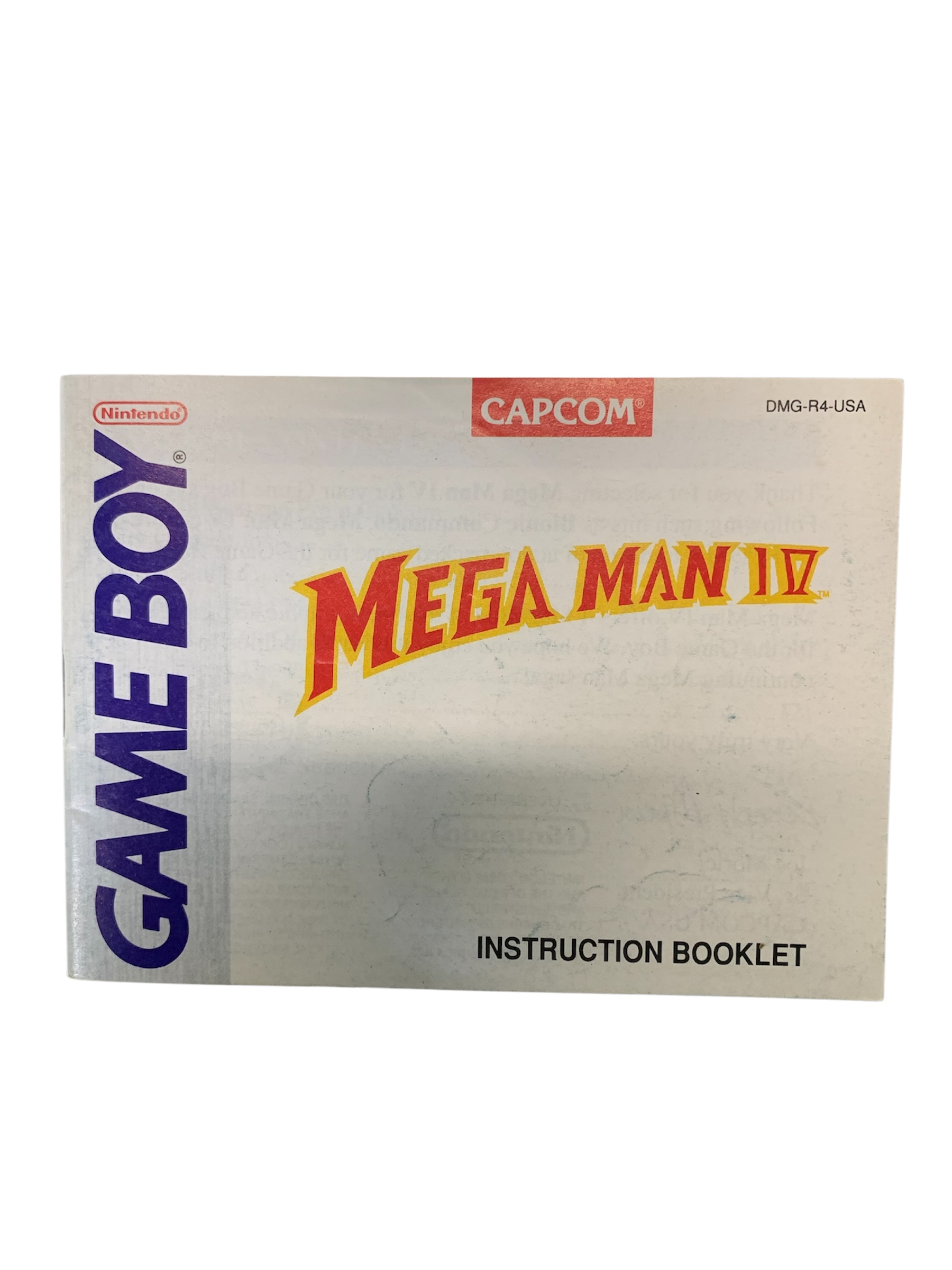 Livret DMG-R4-USA Mega Man IV Game Boy