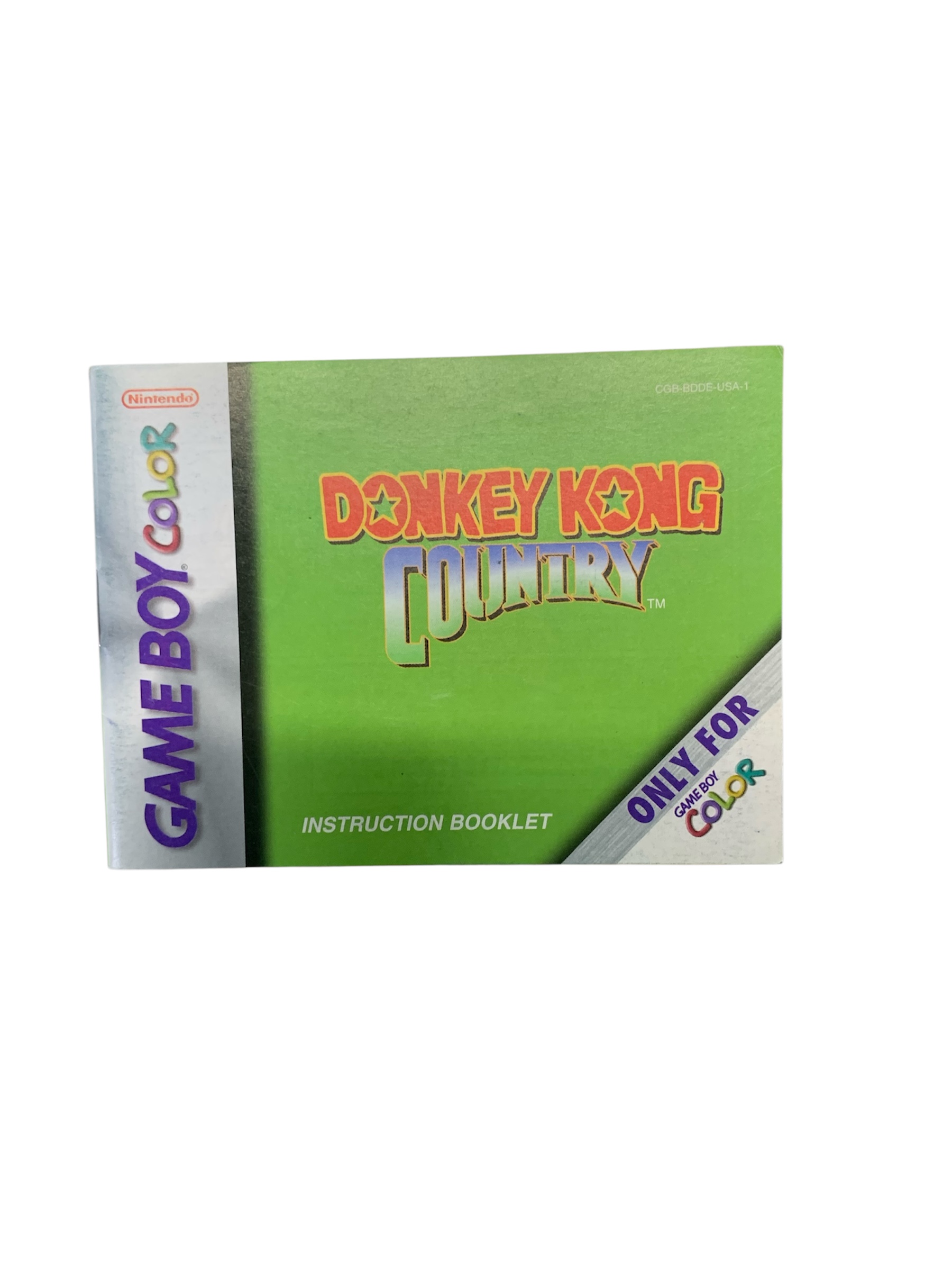 Livret CGB-BDDE-USA-1 Donkey Kong Country GBA