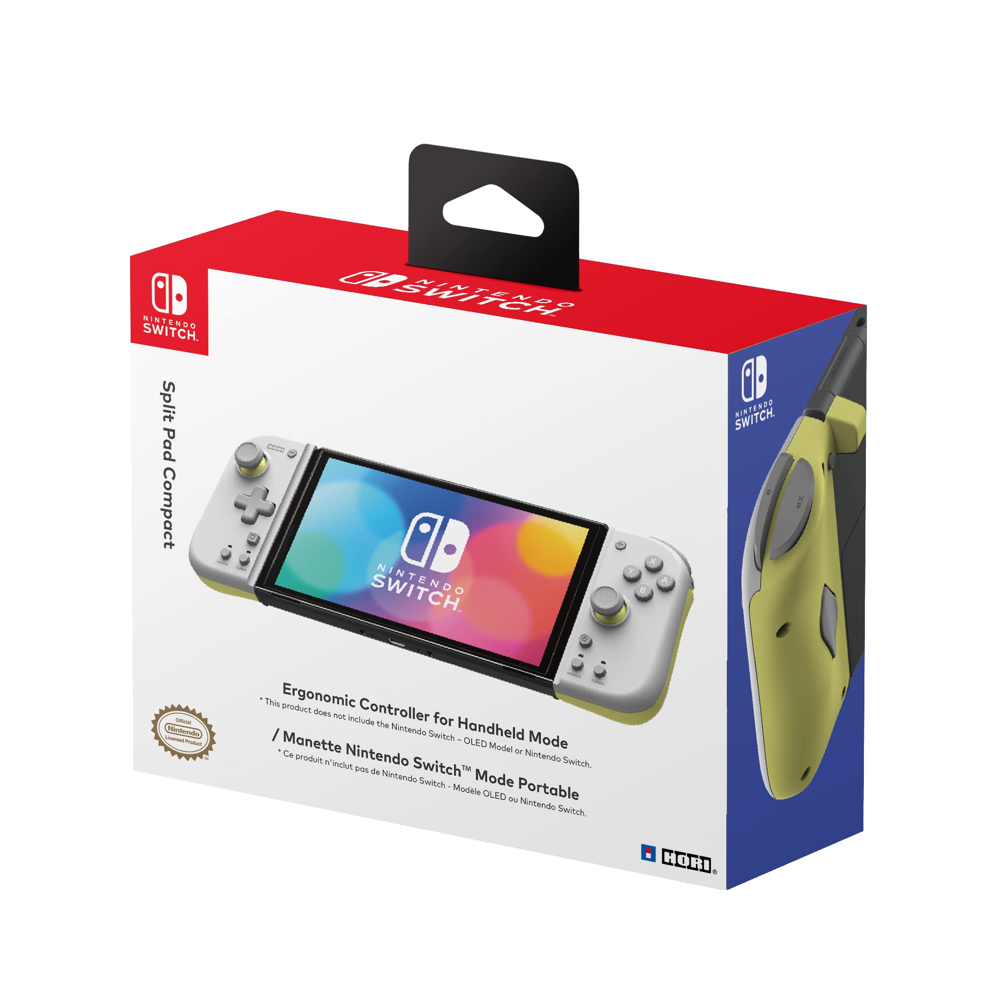 Manette Nintendo Switch Split Pad Pro Blanc Et Jaune Par Hori