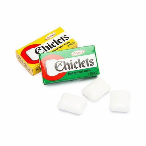 Gomme à Mâcher Chiclets Saveurs Assorties - Paquet De 2 Morceaux