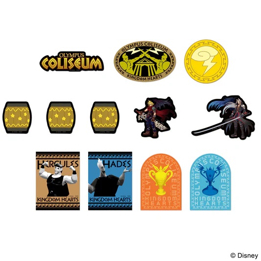 Ensemble De Dix Autocollants Style Travel Sticker Kingdom Heart- Olympus Coliseum