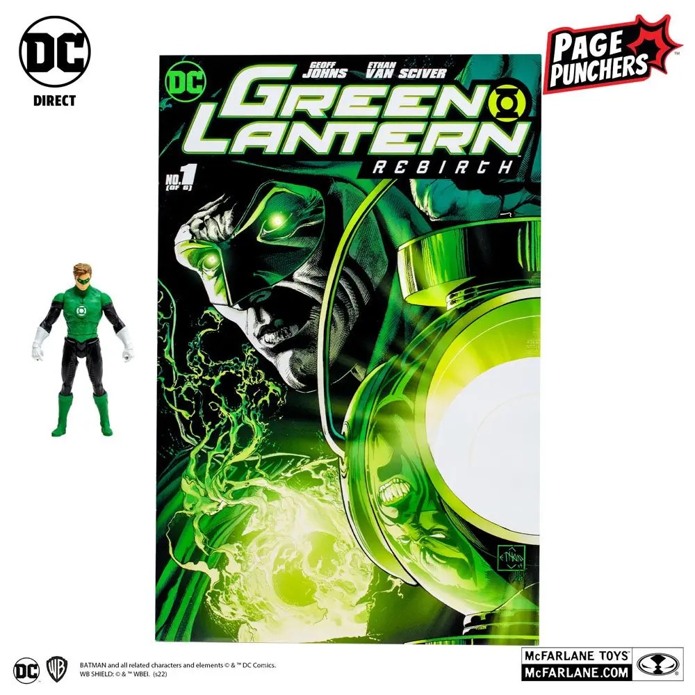 Ensemble Bande-Dessinée (Anglais) Et Figurine DC Par McFarlane - Hal Jordan Green Lantern 7.6 CM