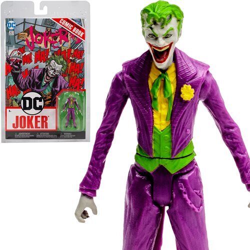 Ensemble Bande-Dessinée (Anglais) Et Figurine DC Par McFarlane - Joker 7.6 CM