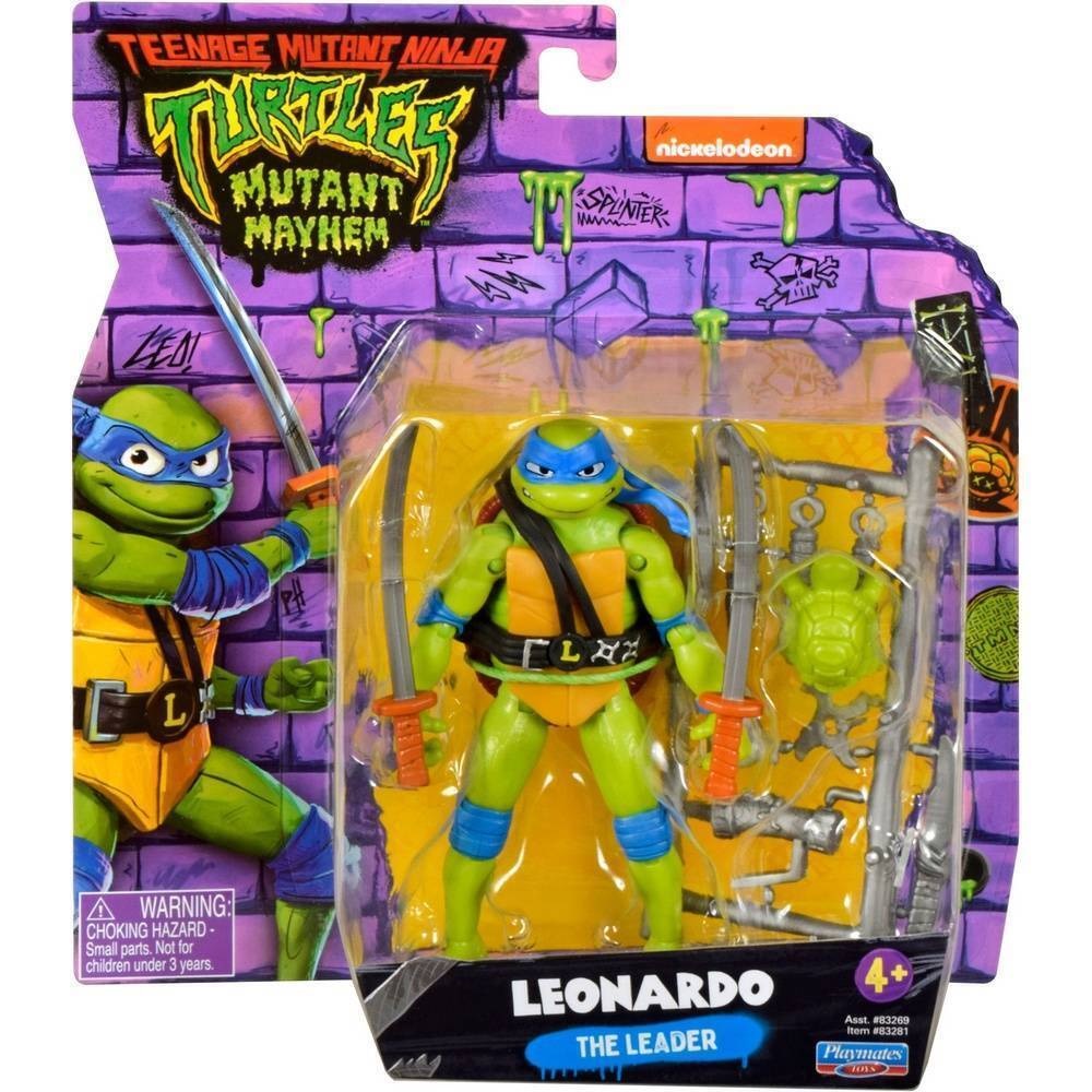 Figurine Teenage Mutant Ninja Turles Mutant Mayhem Par Playmates - Leonardo 11.4 CM