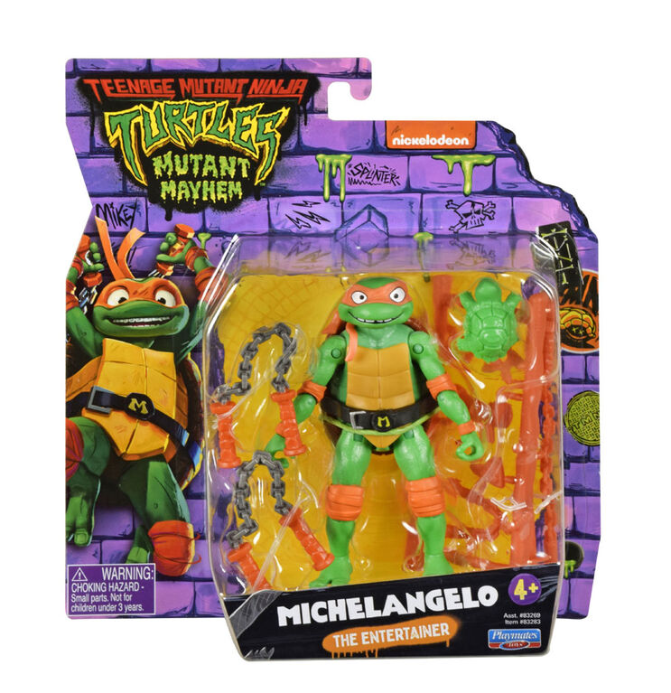 Figurine Teenage Mutant Ninja Turles Mutant Mayhem Par Playmates - Michelangelo 11.4 CM