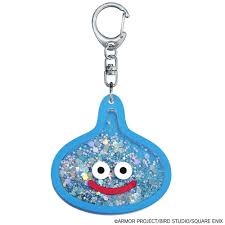 Porte-Clés Dragon Quest: Smile Slime Sparkly With Glitter! Par Square Enix - Blue Slime