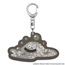 Porte-Clés Dragon Quest: Smile Slime Sparkly With Glitter! Par Square Enix - Metal Slime