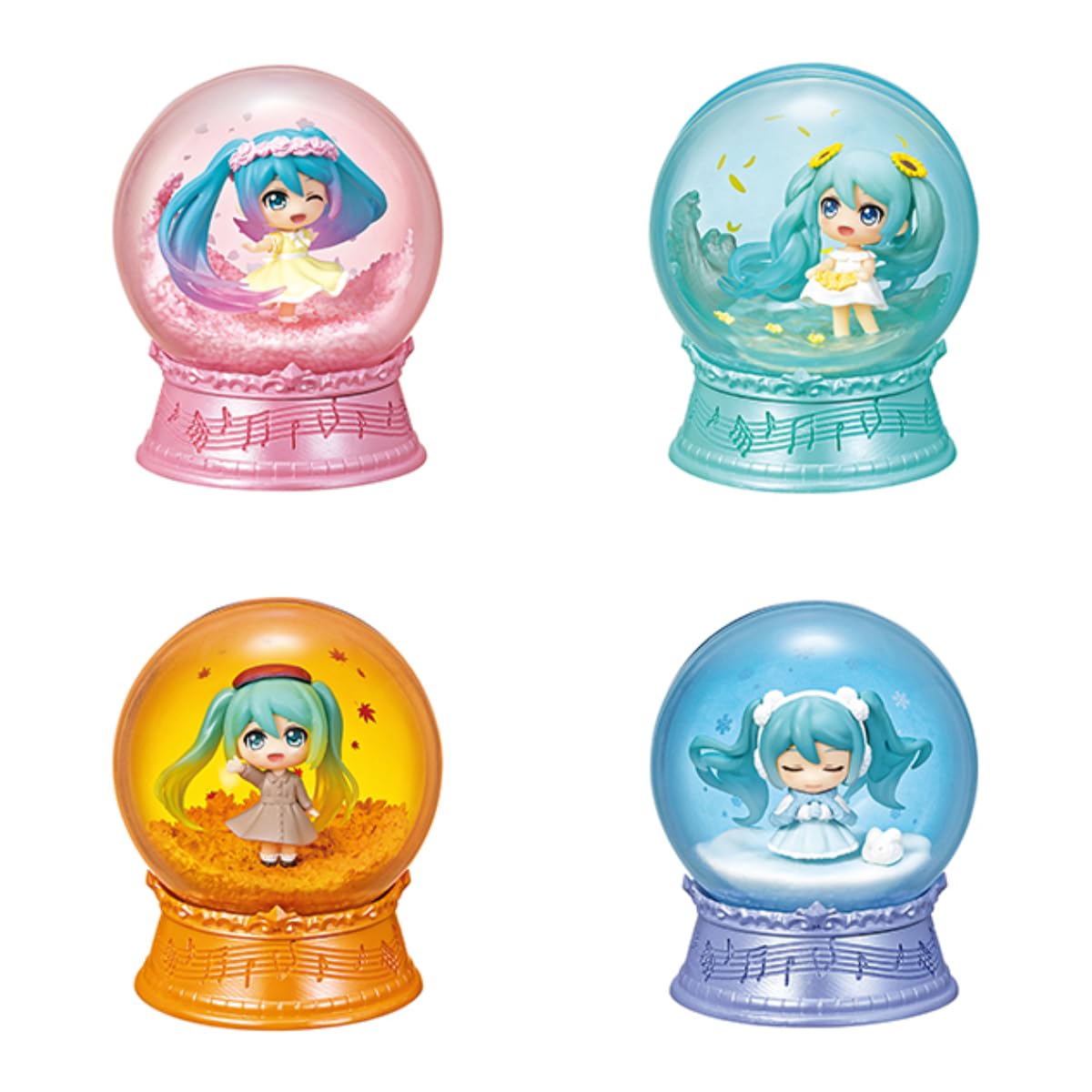 Gashapon Hatsune Miku Scenery Dome Par Re-Ment - Un Item Au Hasard