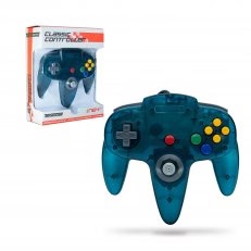 Manette Nintendo 64 / N64 Par Teknogame - Turquoise Transparente	