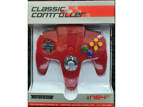 Manette Nintendo 64 / N64 Par Teknogame - Rouge