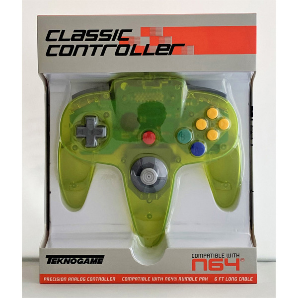 Manette Nintendo 64 / N64 Par Teknogame - Vert Extreme