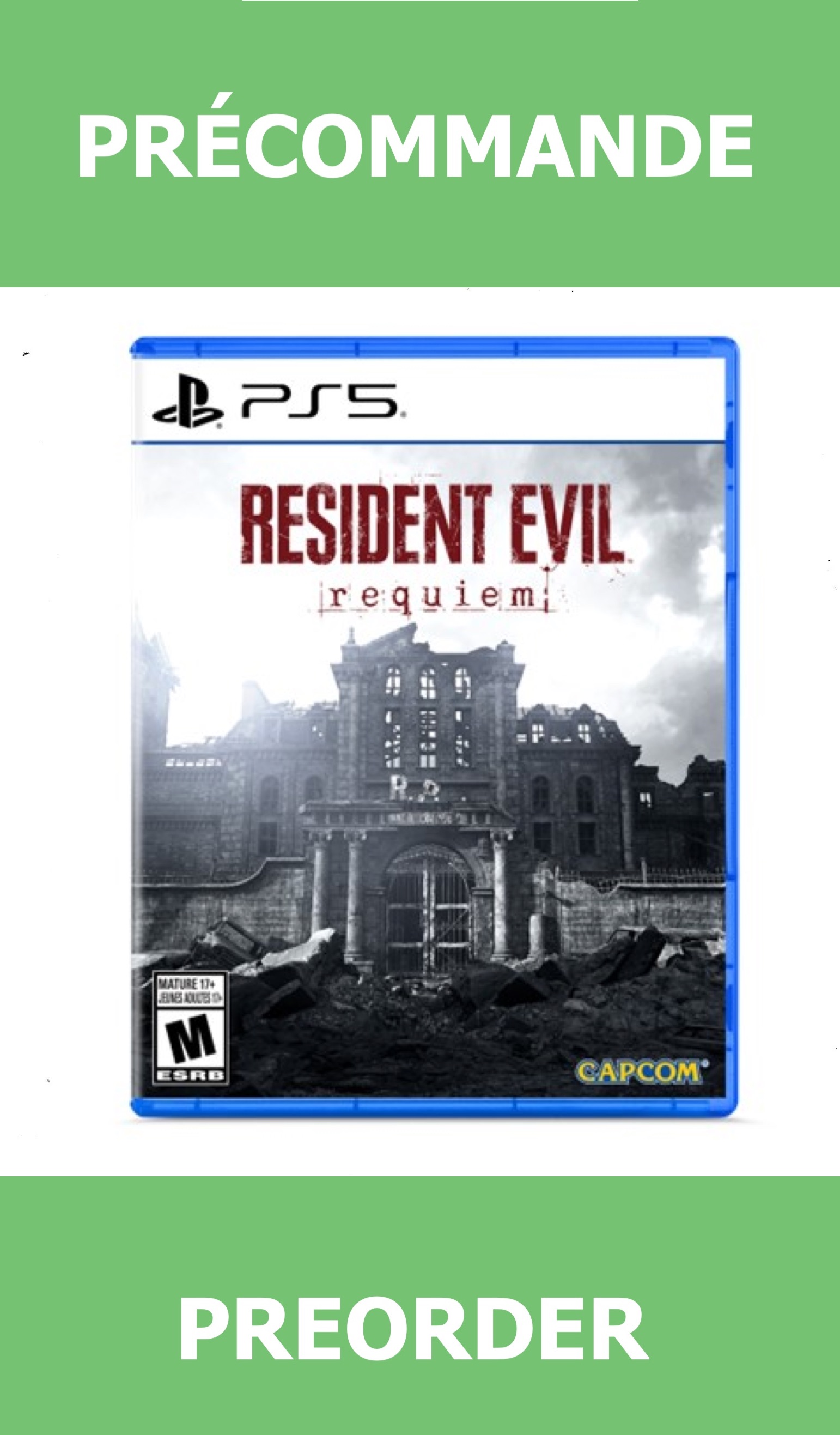 *Précommande* Resident Evil: Requiem/PS5 27/02/2026 89.99$