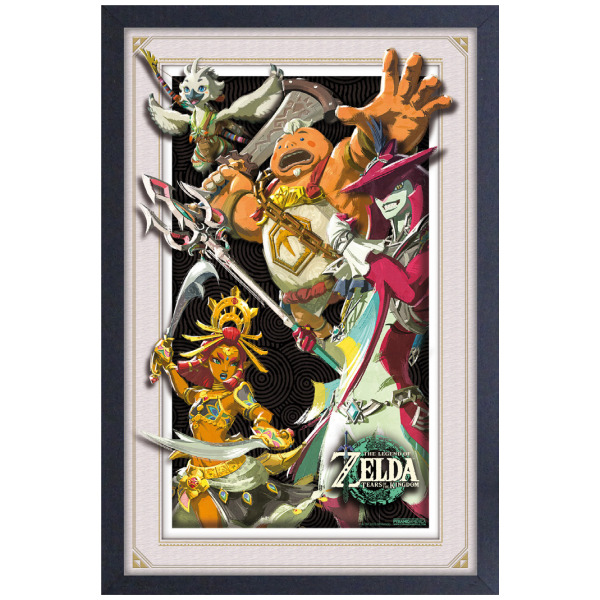 Affiche Encadrée The Legend Of Zelda Tears Of The Kingdom - Champions