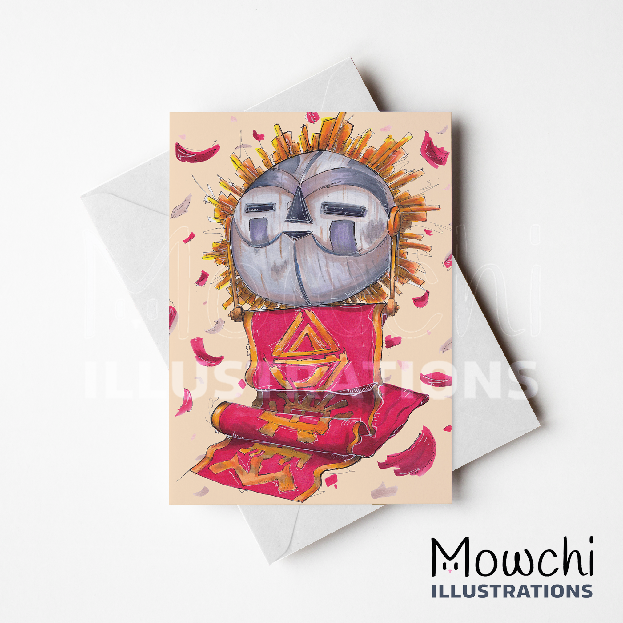 Carte de Souhait Non Lettrée Par Mowchi - Esquie