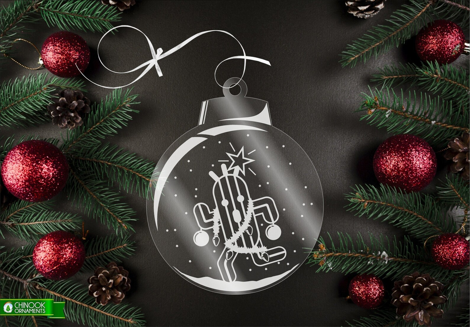 Ornement de Noël Par Chinook Crafts -  Final Fantasy Cactuar