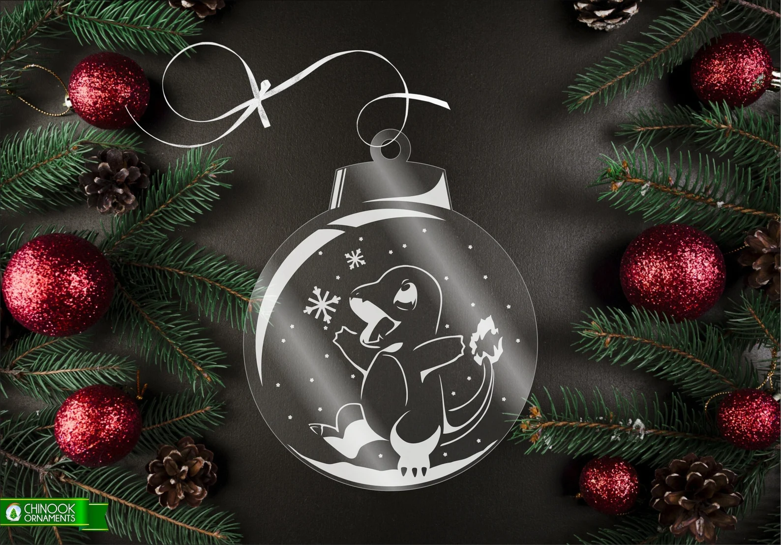 Ornement de Noël Par Chinook Crafts - Pokemon Charmander