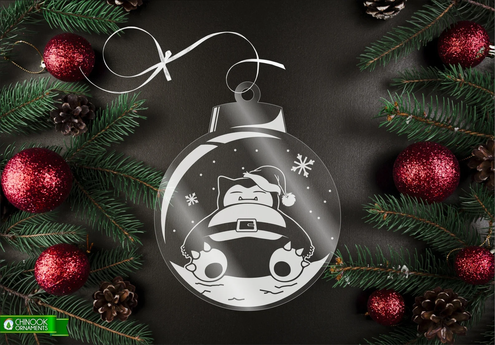 Ornement de Noël Par Chinook Crafts - Pokemon Snorlax