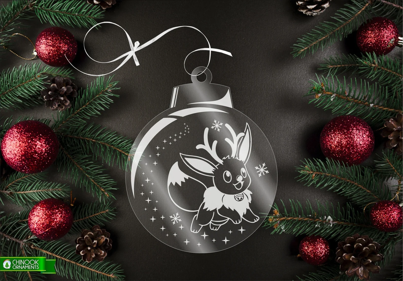 Ornement de Noël Par Chinook Crafts - Pokemon Eevee
