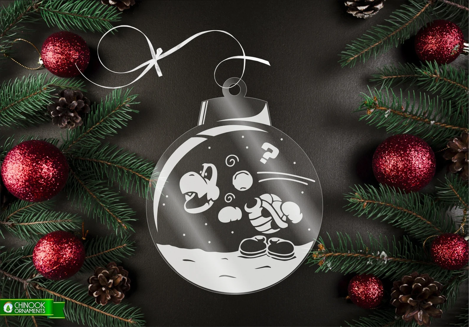 Ornement de Noël Par Chinook Crafts - Super Mario Dry Bones