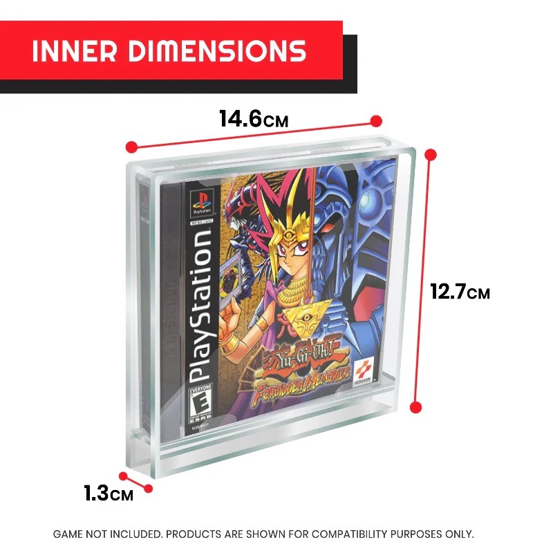 Boîtier En Acrylique Pour PS1 Simple  Par EvoRetro - Paquet De 2