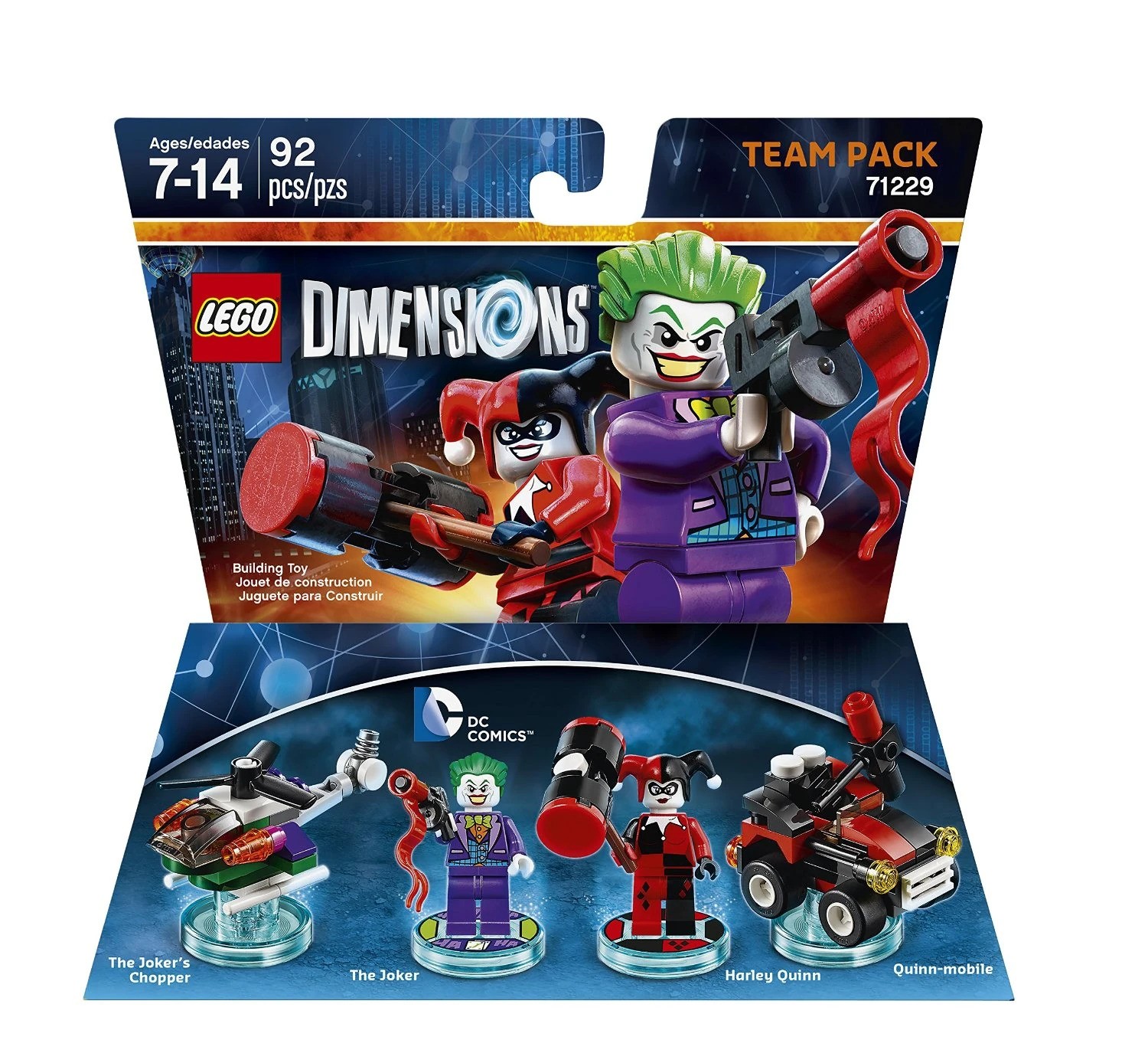 Pack Lego Dimensions DC Comics Joker, Harley Quinn (#71229)