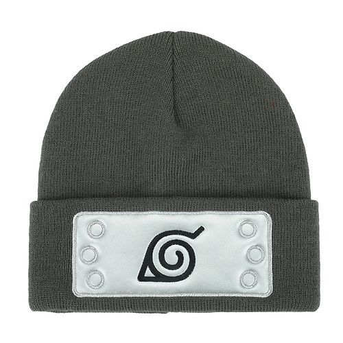 Tuque Grise Avec Broderie Naruto Par Bioworld - Konoha