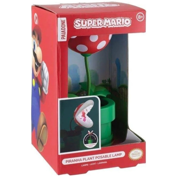 Lampe Posable Nintendo Par Paladone - Plante Piranha 8 Pouces