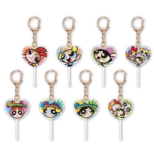Gashapon Porte-Clé Super Nanas (Powerpuff Girls) Coeur Bonbon - Un Item Au Hasard
