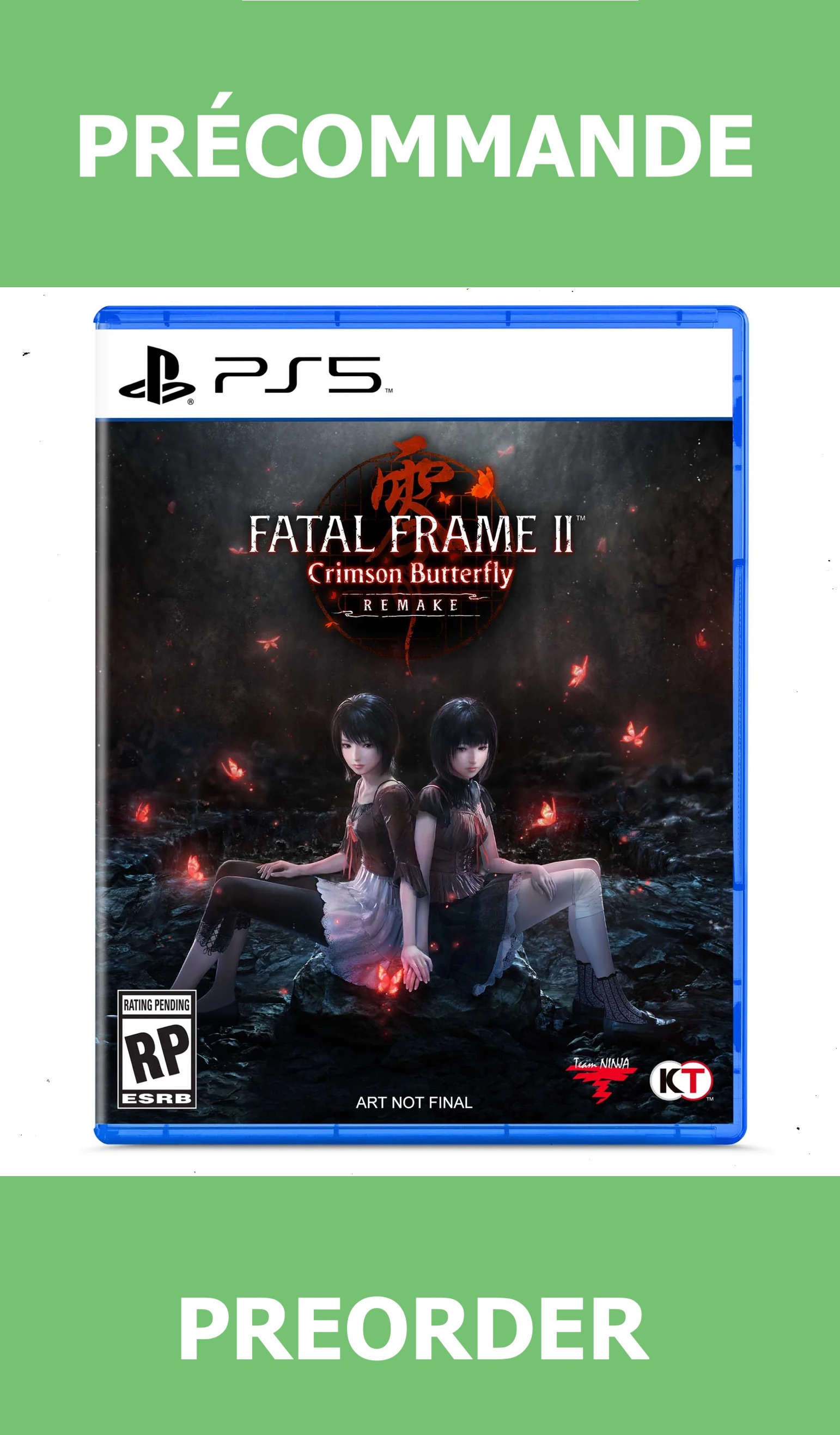 *Précommande* Fatal Frame II: Crimson Butterfly Remake/PS5 12/03/2026 69.99$