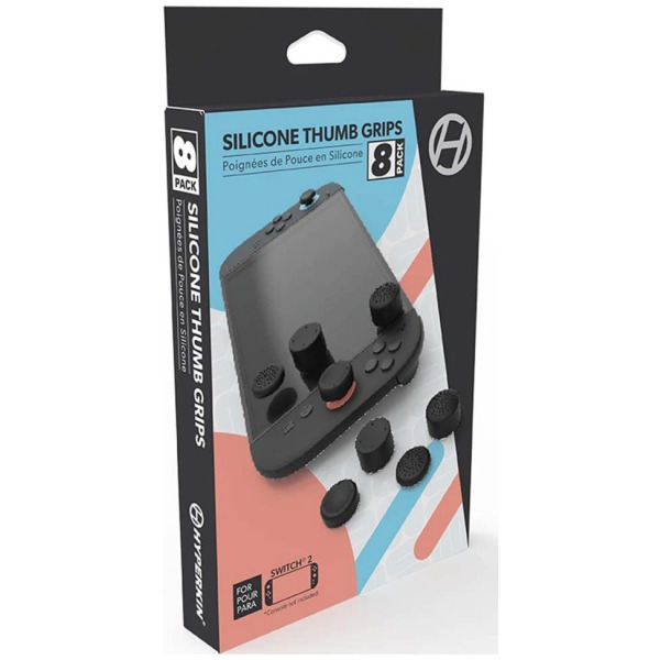 Poignées De Pouce En Silicone Pour Nintendo Switch 2 Par Hyperkin (Paquet De 8)